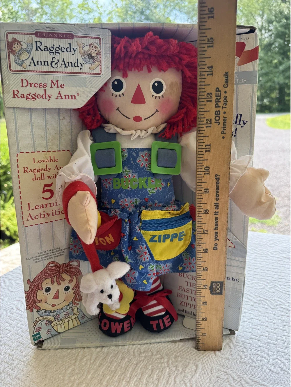 Classic Raggedy Ann Dress Me Doll with 5 Learning Activities